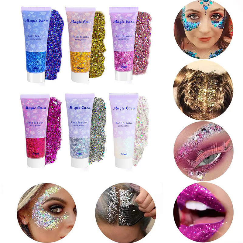 Best of Body Glitter Gel Long Lasting Waterproof Eyeshadow Stage Party Glitter Eyeshadow Hair Face Body Glitter Cream Diamond Makeup Reviews & Tips