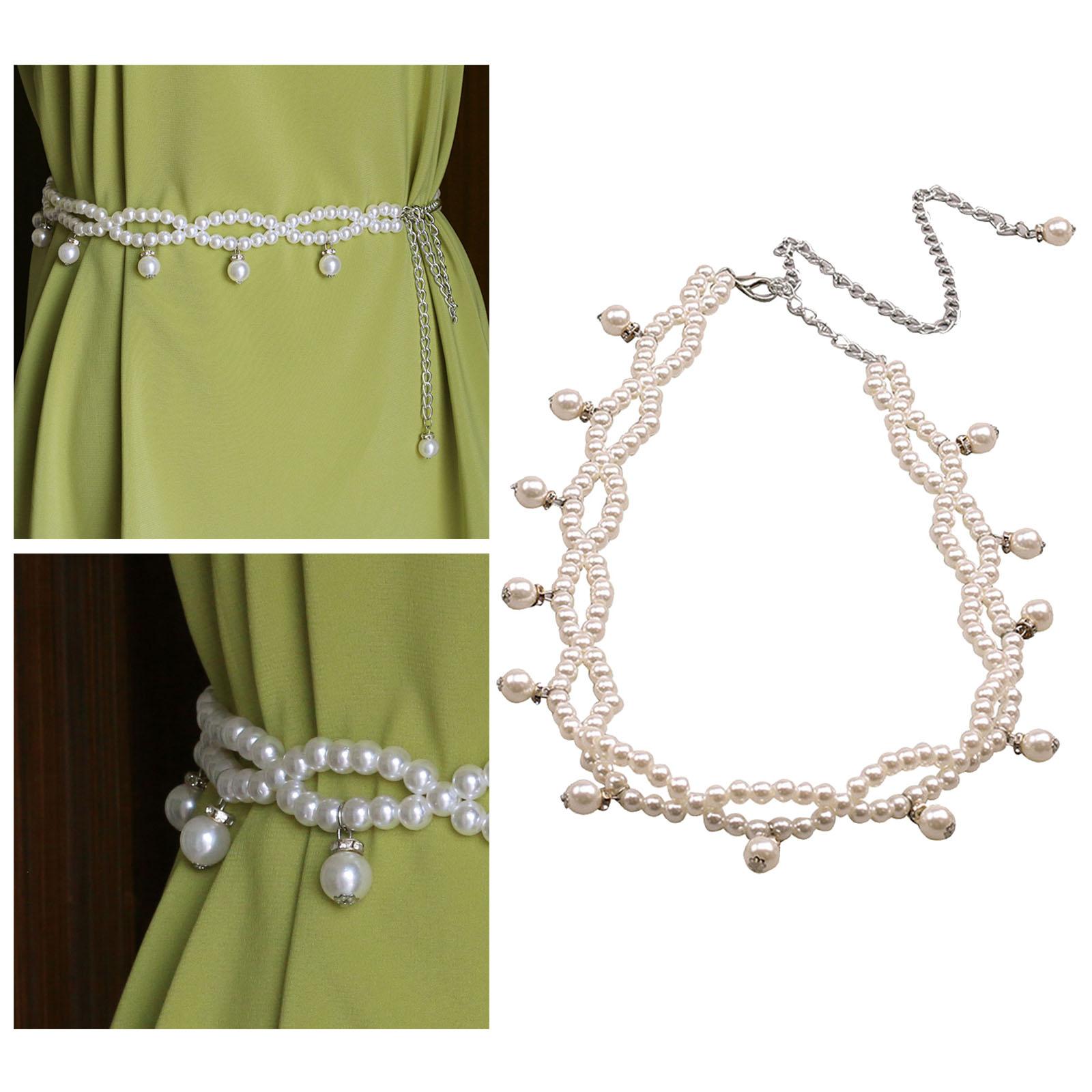 chain pearl belt