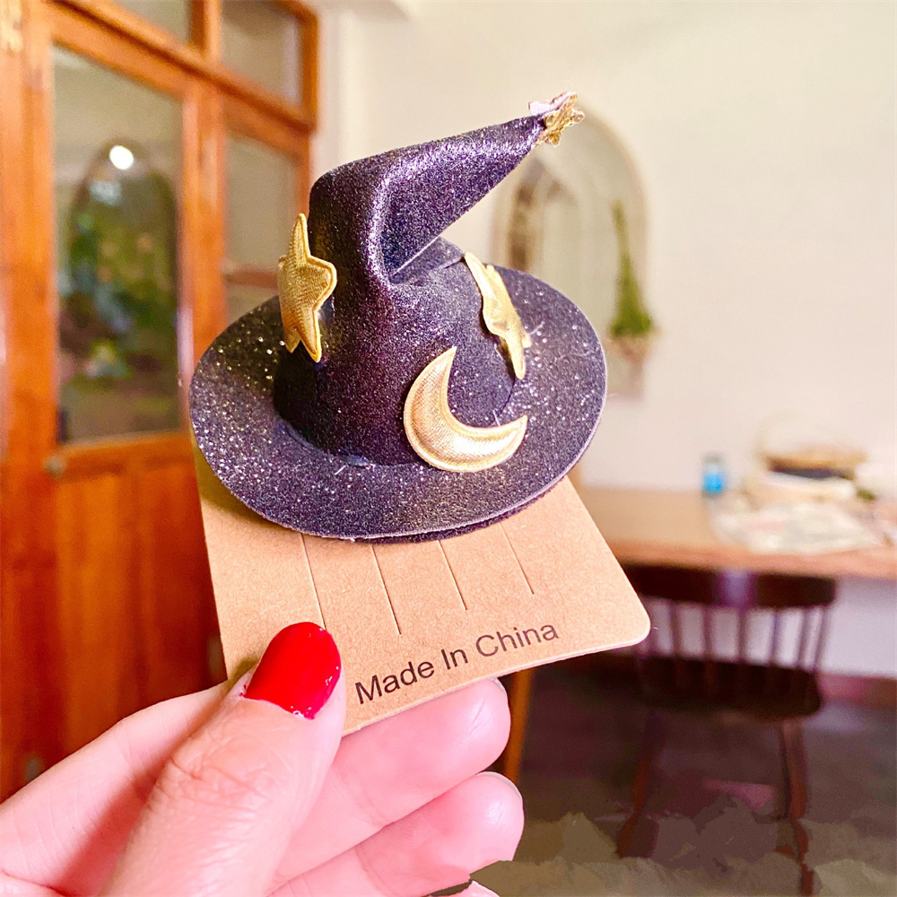 Best of Halloween Witch Hat Hair Clip Mini Star Moon Witch Cap Hairpin Headdress Women Party Costume Ornaments Headwear Hair Accessories Reviews & Tips