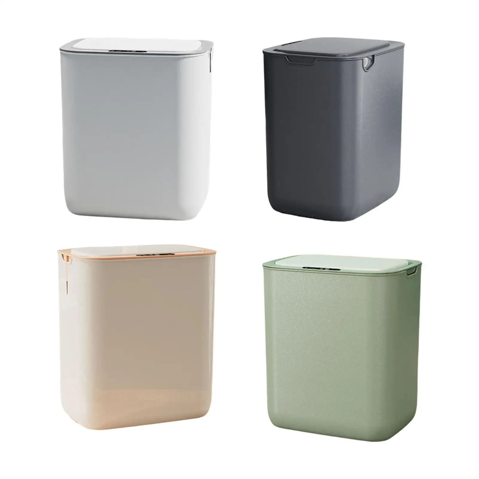 Smart Induction Trash can Large Capacity Trash Can with Lid Rubbish Bin Electric Bin for Office Living Room Bedroom