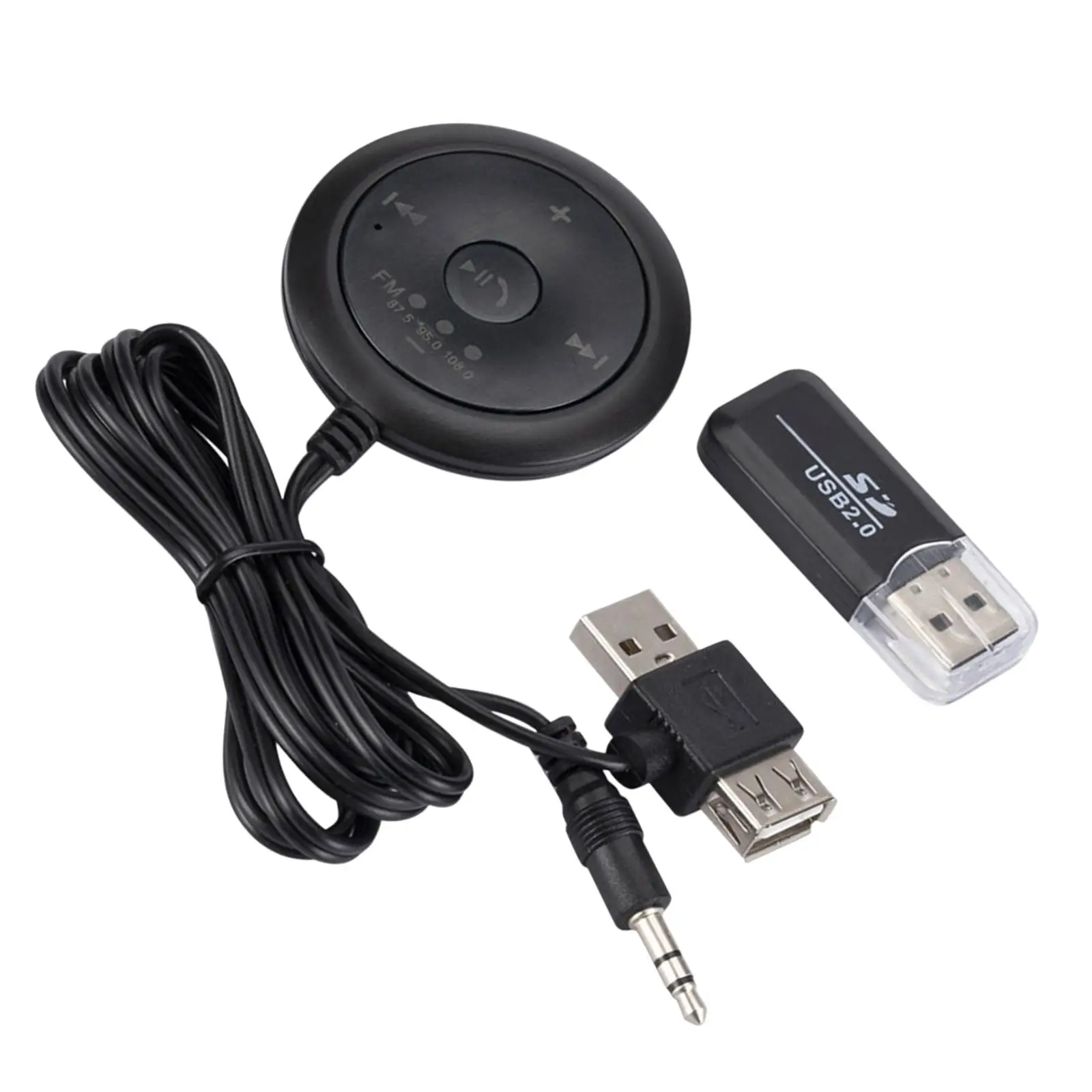 Wireless Car MP3 Player Receiver and   Adapter for Car Hands-Free Call