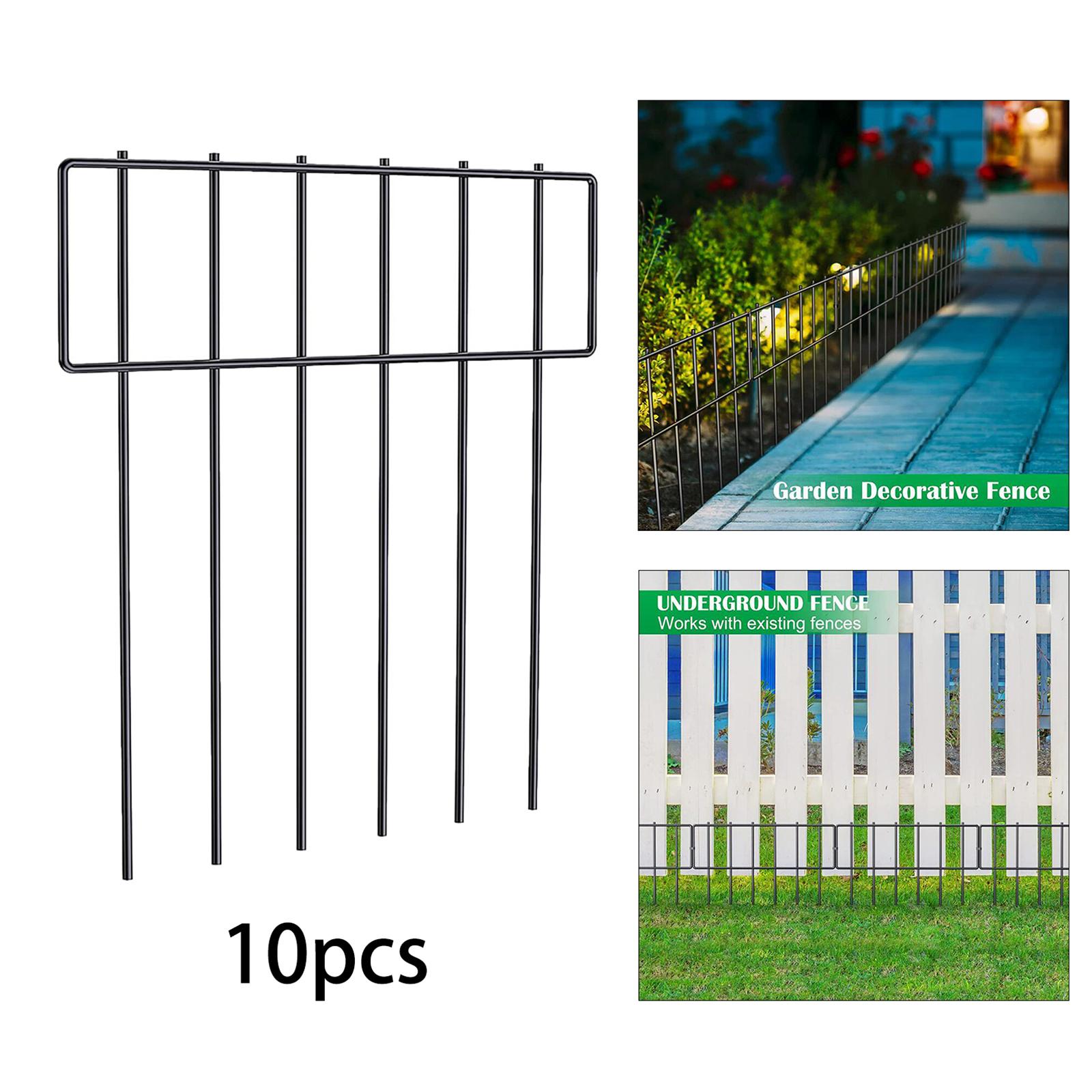 10Pcs 30x43cm Underground Decorative Garden Fencing Rustproof Detachable