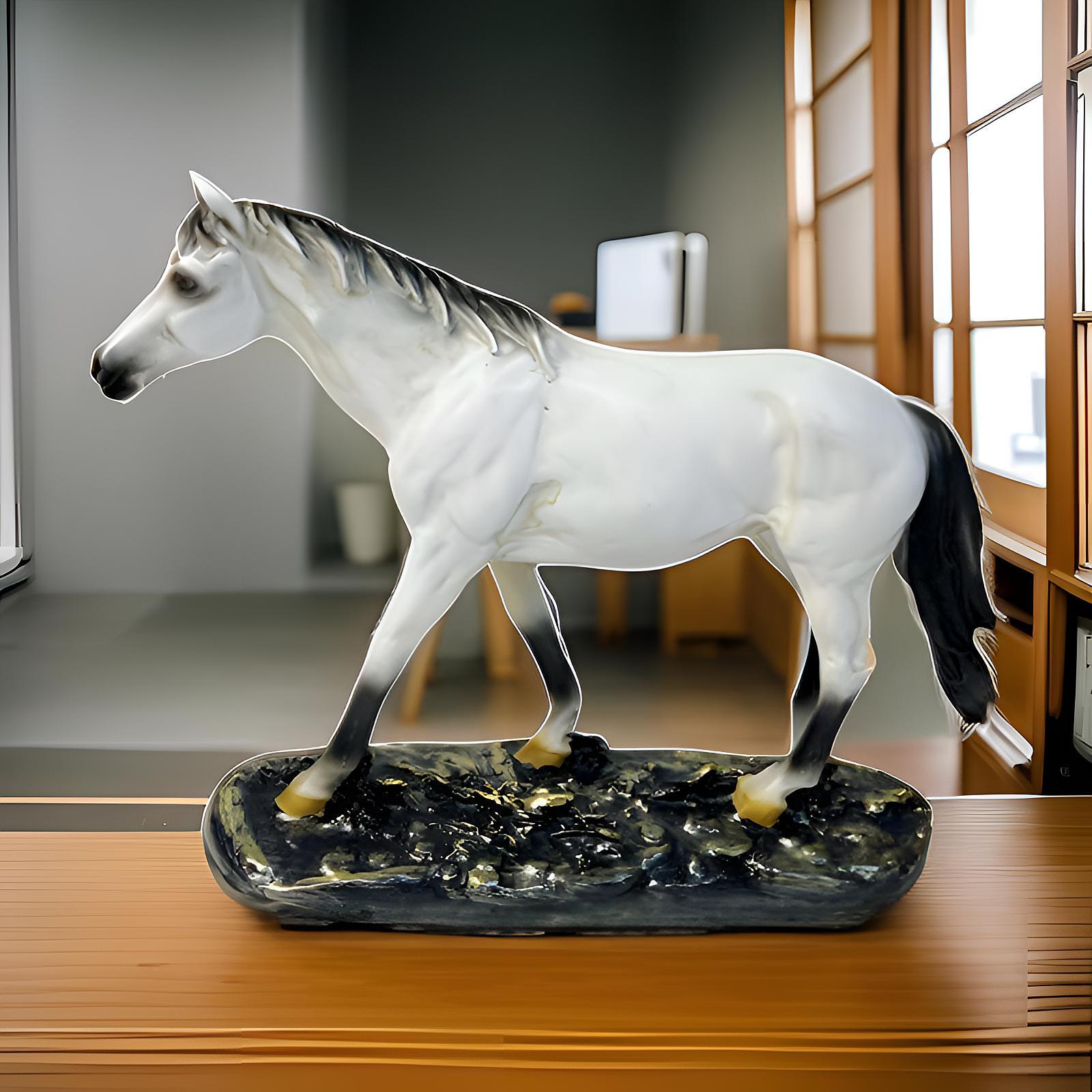 Horse Figurines Decor Home Decorations Tabletop Ornaments Horse Statue Decoration for Hotel Holiday Office Store Housewarming