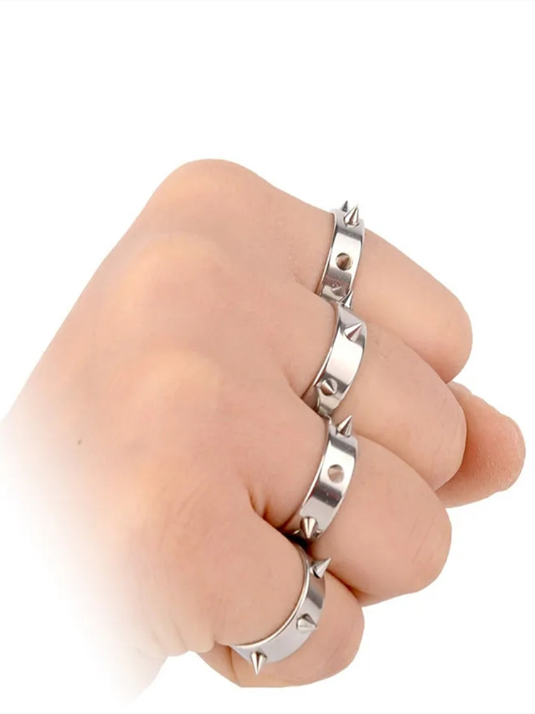 Protection Defense Finger Ring Self Defense Ring Finger Defense Tools with Piercing Defense Weapon Defense Supplies for Women SL