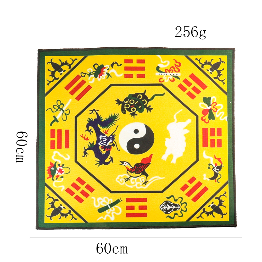 1 Stück Tai Chi Vier Mythische Bestien Gossip Webmuster Chinesischer Traditioneller Feng Shui Teppich Haushaltsbriefbeschwerer Exorzismus Veranda Türmatte – Detail 1
