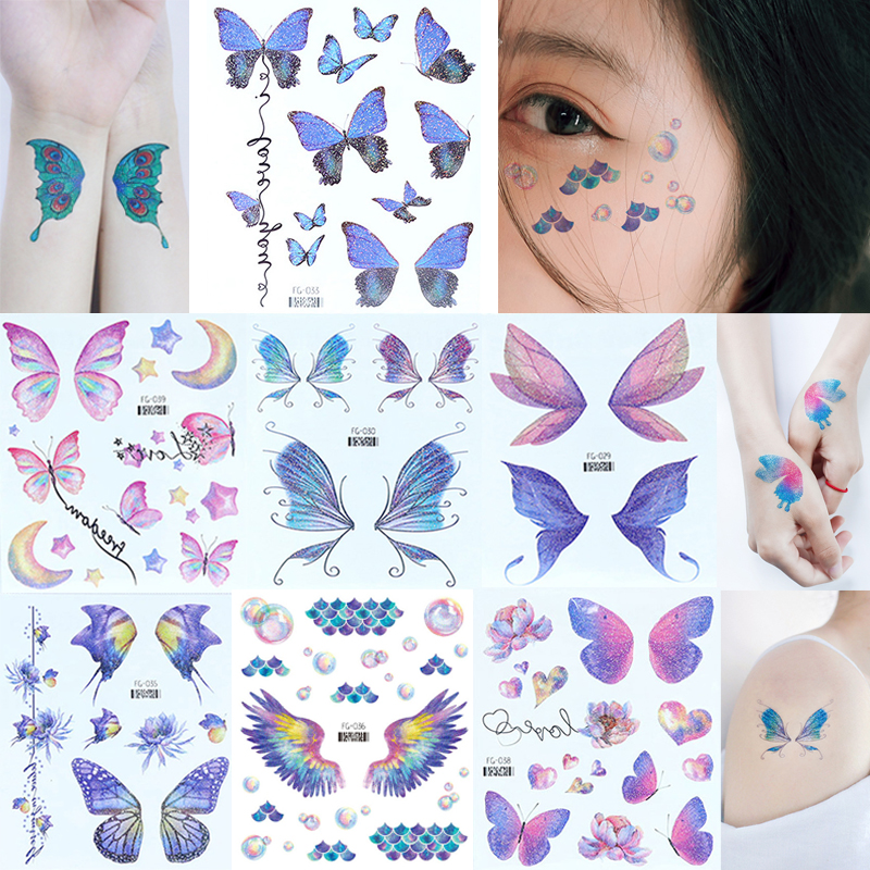 Best of Temporary Butterfly Body Tattoos Stickers Wing Pattern Insect Flase Stickers For Festival Party Body Art Decoration Waterproof Reviews & Tips