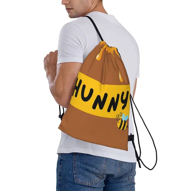 The Hunny Pot Drawstring Bag for Sale by BrambleBox