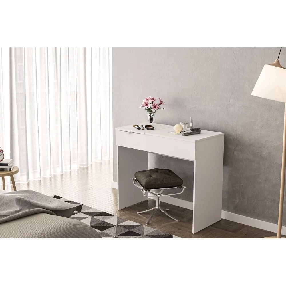 Description Picture 4 of itemWomen's Dressing Table Mirror Makeup Products Drawer Dresser for Bedroom Tables for Bed Room Furniture Baby Vanity Light Desk