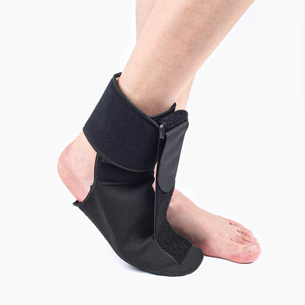 Kompressions-Plantarfasziitis-Nachtschienen-Socke, orthopädische Fußstütze mit Dorsalstropfen, weiche Dehnungs-Stiefelschienen für Füße – Detail 12