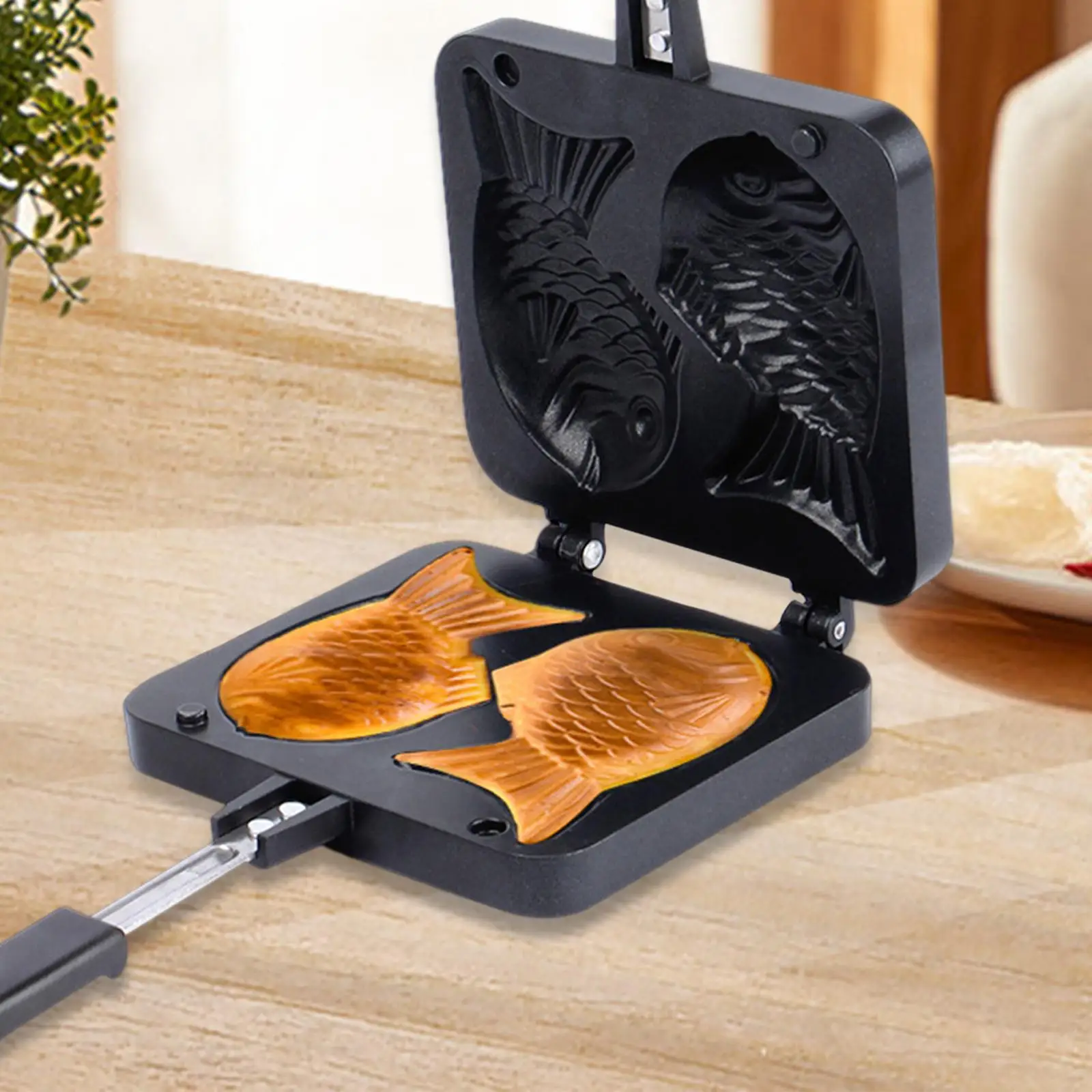 Japanese Style Waffle Maker Practical Kitchengadget Aluminum Durable Nonstick Snapper Grilling Dish