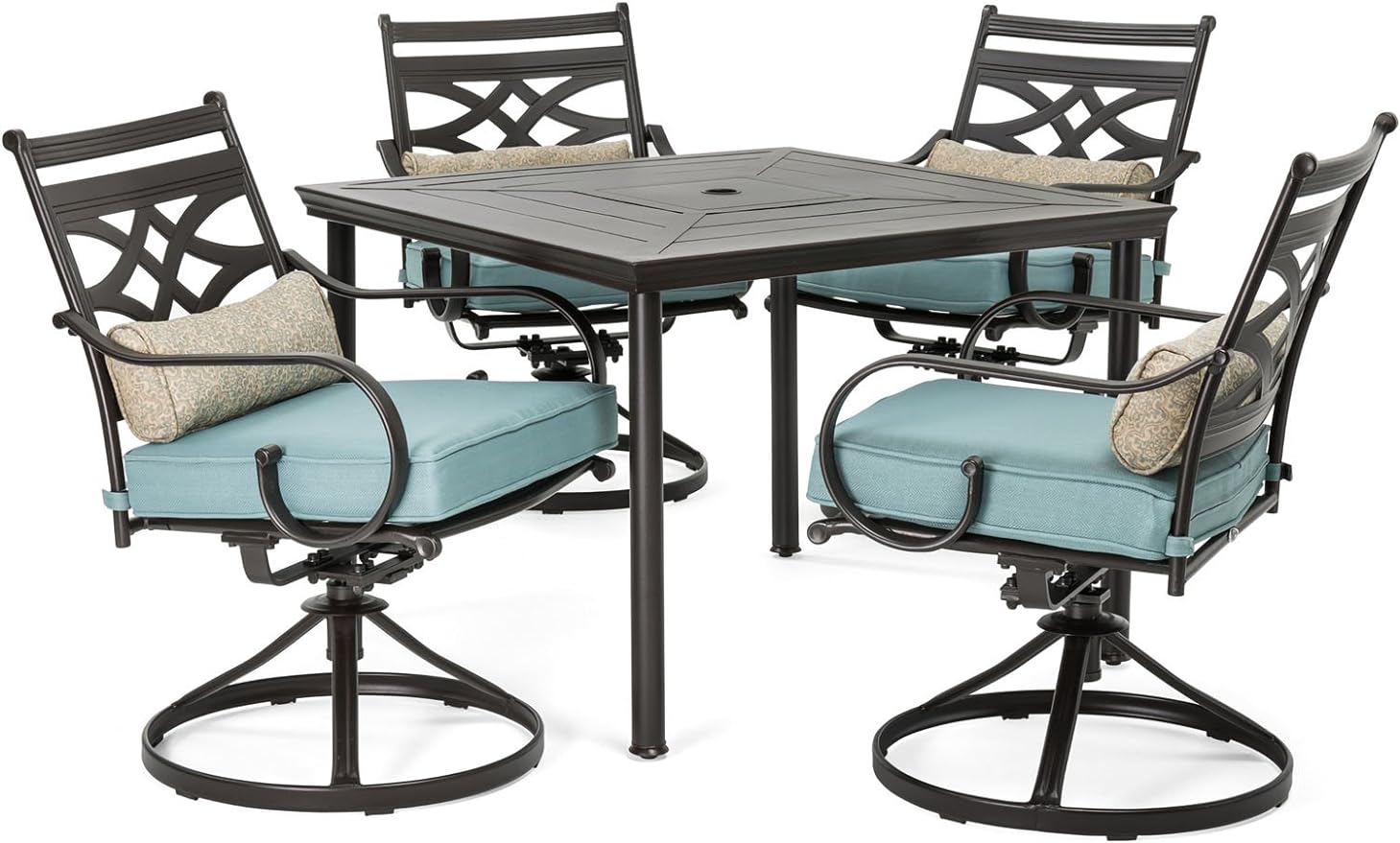 Title 1, 5-Piece Outdoor Patio Dining Set with Stamped S...