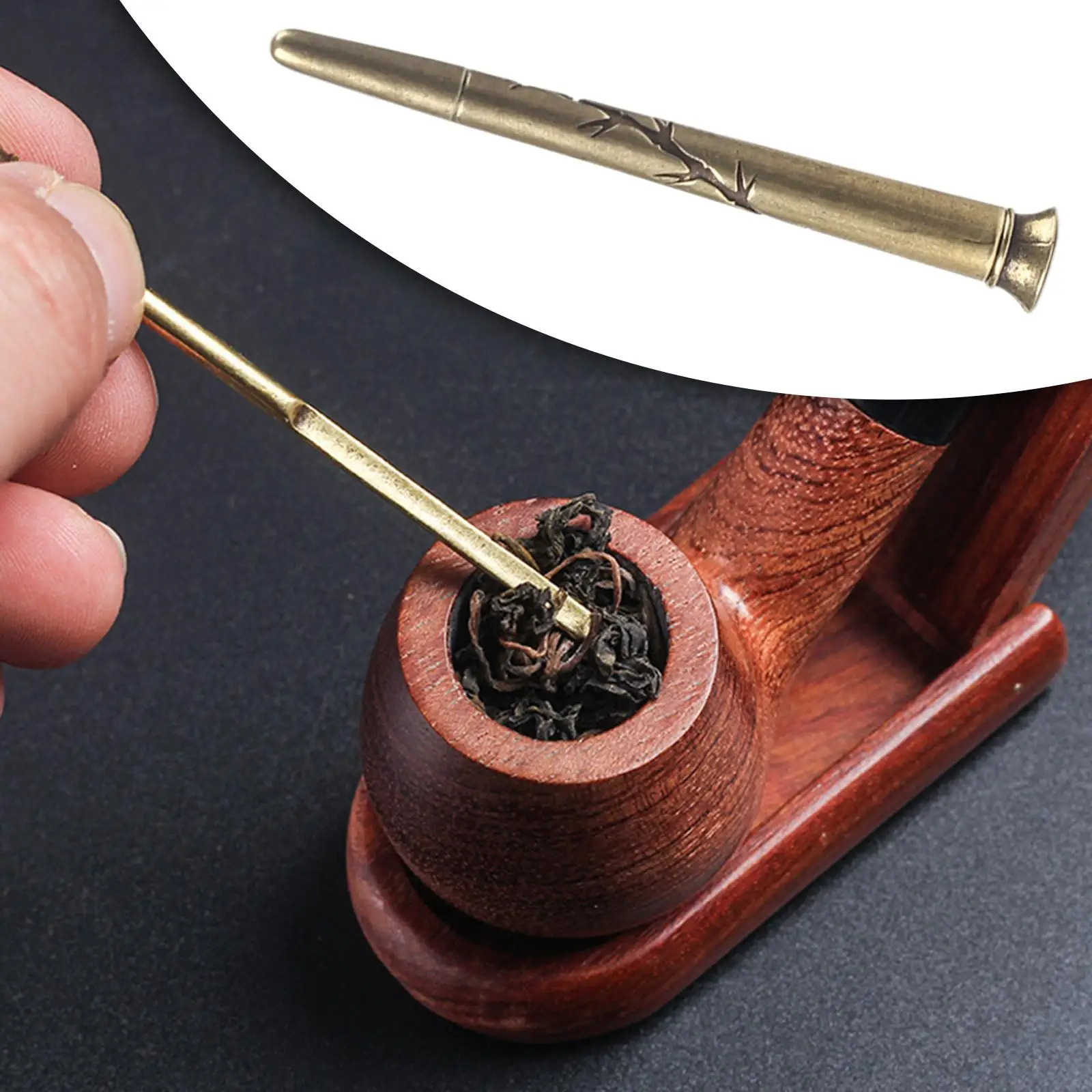 Multifunctional Brass Pipe Press Rod Stick Grinding Type Gifts for Home Bar Office Decoration