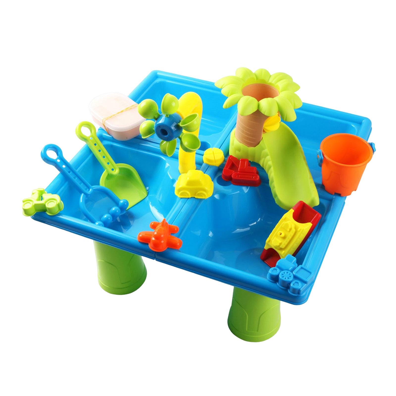 24x Sand Water Table Sensory Toys Beach Backyard Sandbox Table Playset for Girls Boys Children Toddler Birthday Gifts