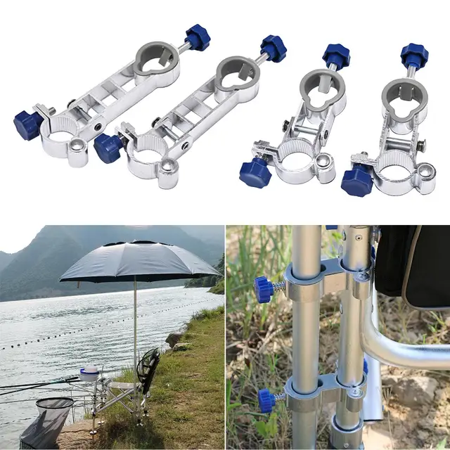 Umbrella Stand Clip Clamp Camping Parasol Base Fishing Chair