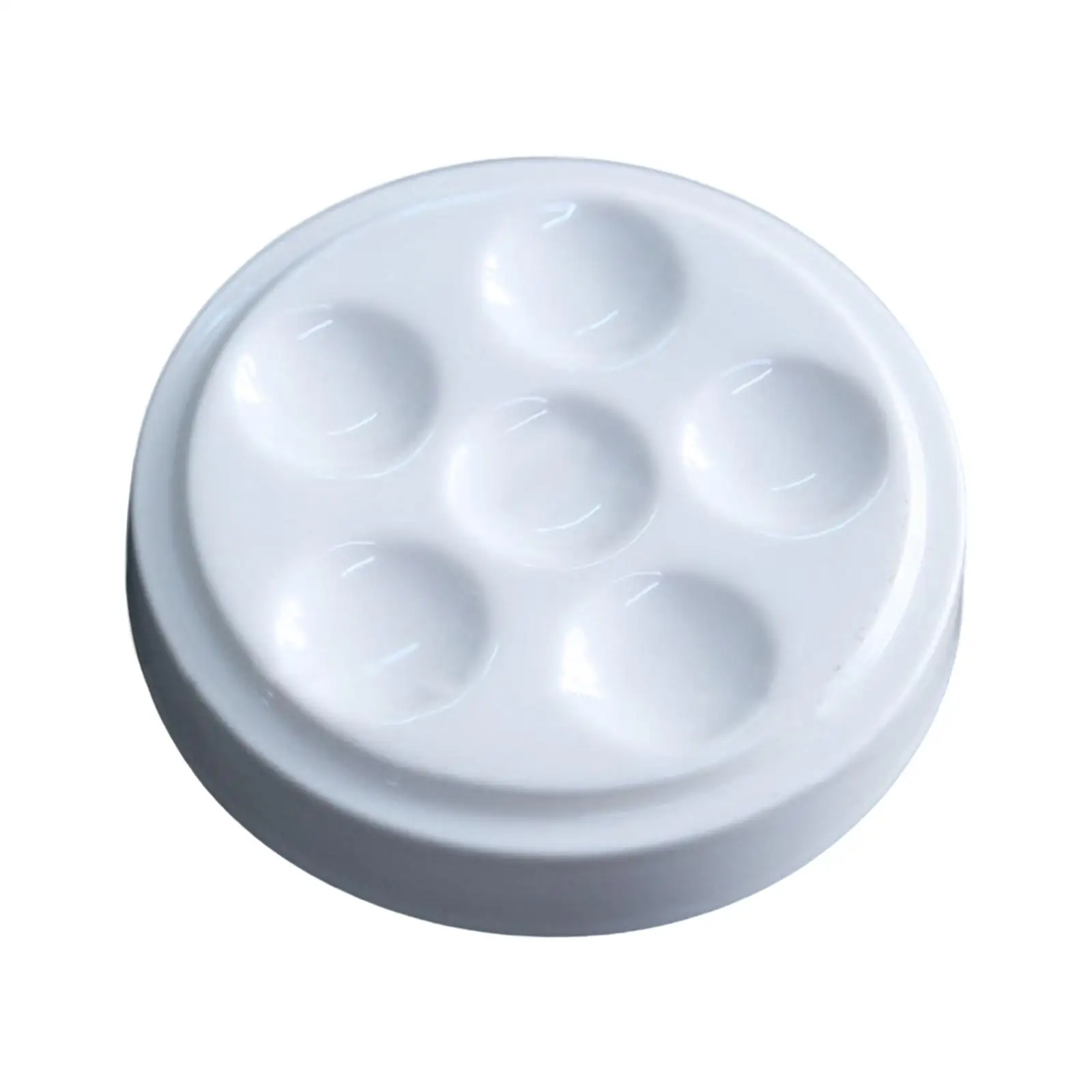 6 Grids Makeup Mixing Tray Nail Art Professional Nail Accessories Makeup Blending Ceramic Container for Paints