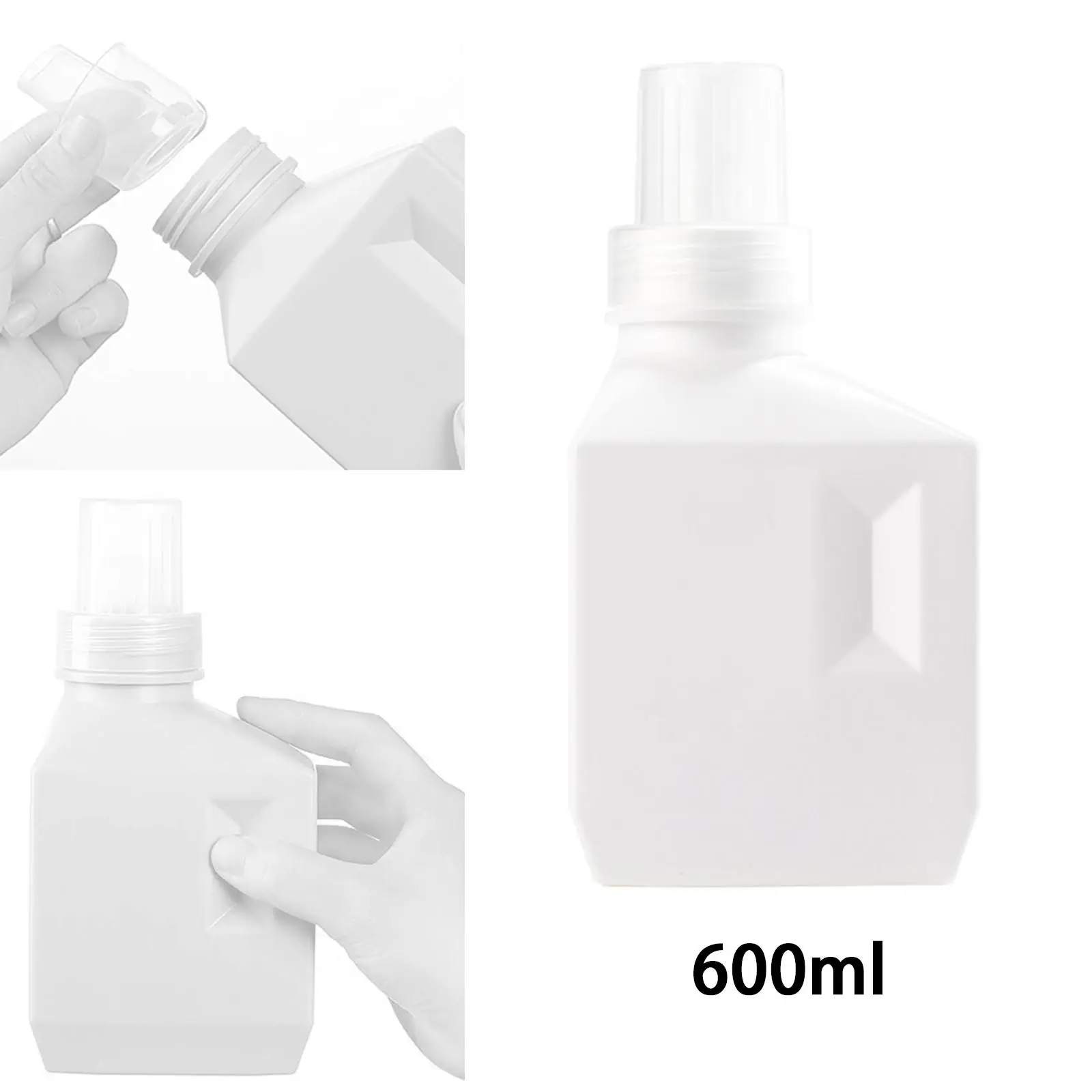 Refillable Laundry Bottle Reusable for Detergent Softener Laundry Room Decor