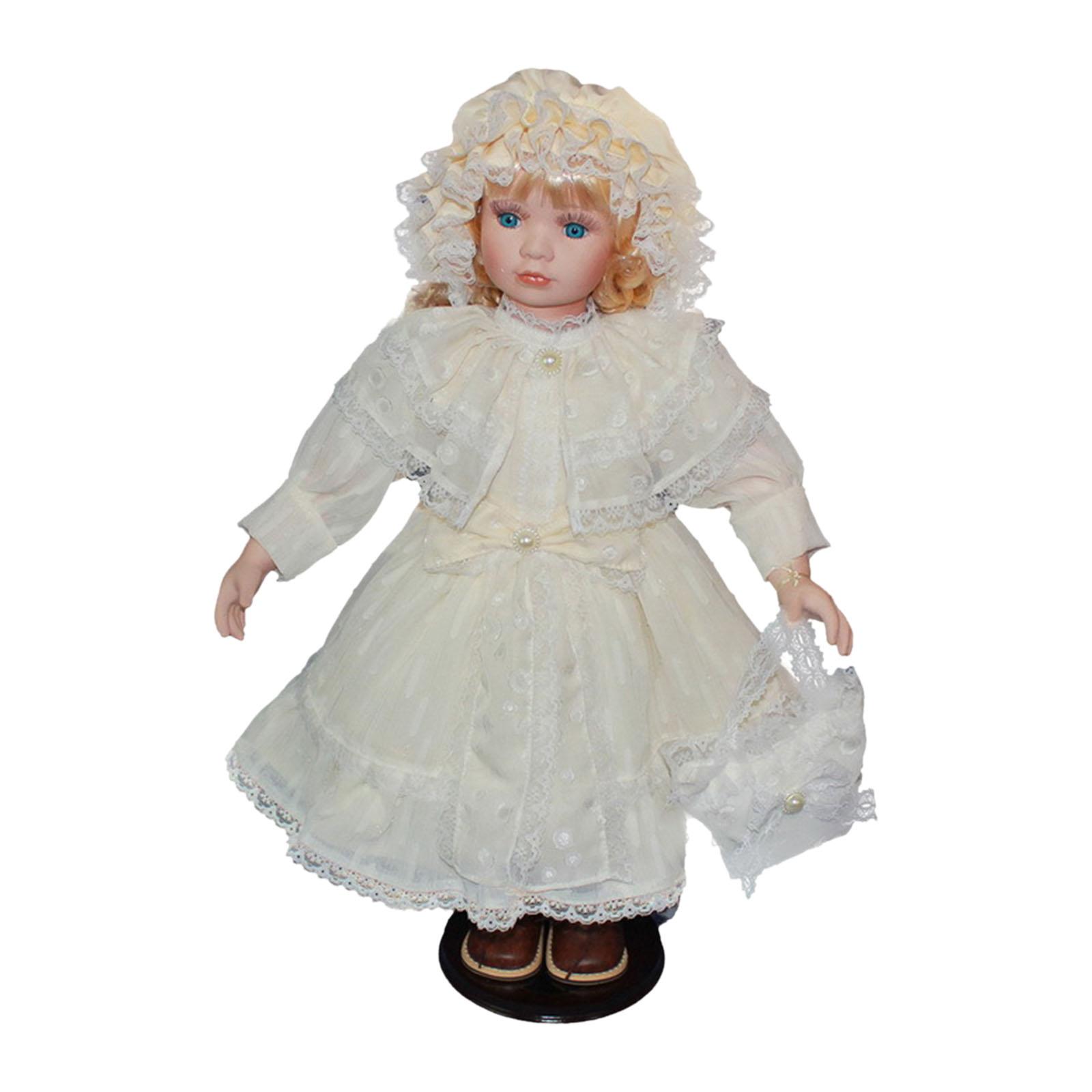 24inch Miniature Porcelain People Cute Porcelain Doll for Preschool Activity