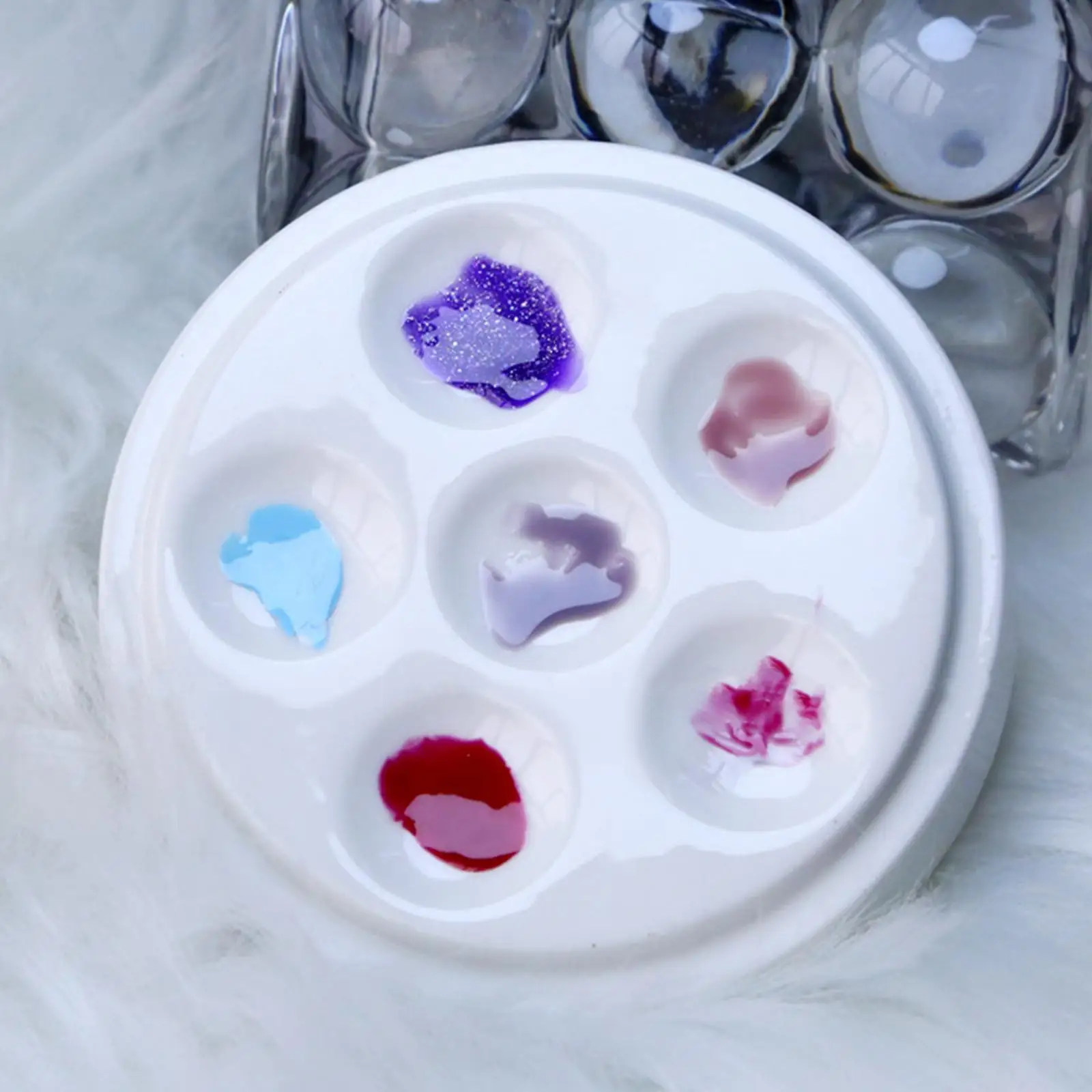 Makeup Mixing Tray Nail art Use Blending Container for Mixing Foundation