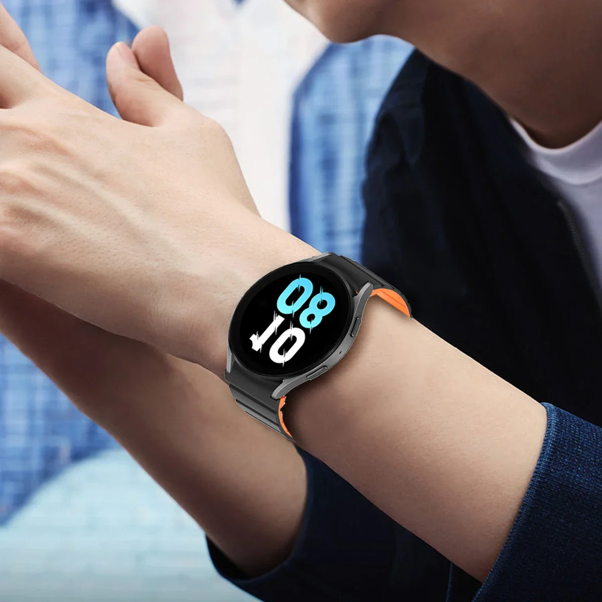 Magnetic Silicone Strap for Samsung Galaxy 6 5 4 40 44mm 6/4Classic 43 47mm 42 46mm No Gaps Bracelet for Watch 5Pro 45mm Band