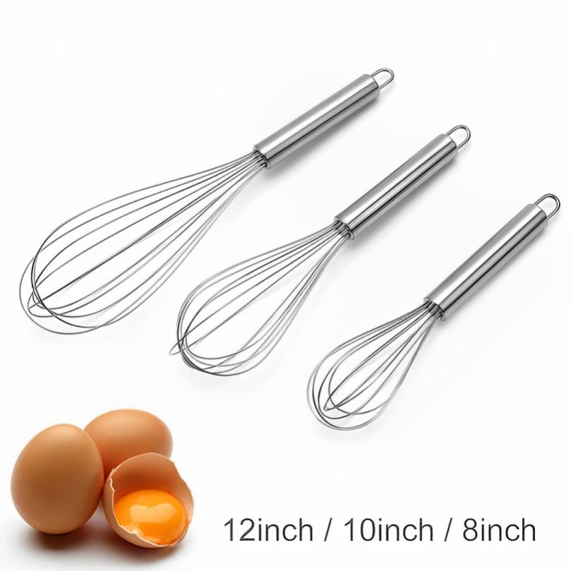 Title 2, Egg Beater Stainless Steel Kitchen Egg Whisk Ba...