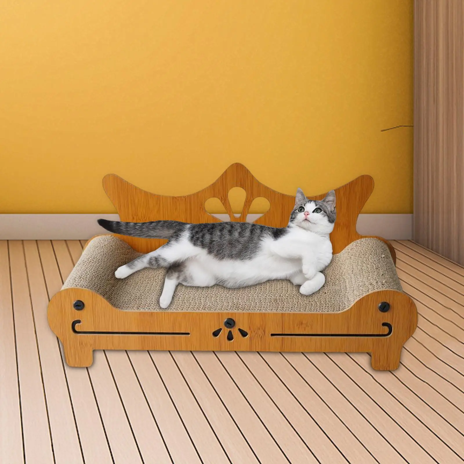 Cat Scratch Sofa Cat Scratcher Pad Furniture Protector Interactive Play Toy Grind Claws Scratching Board Mat for kitty
