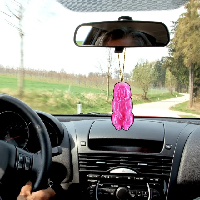 Acryl weibliche Sex Organe Ornamente Auto Innen Anhänger