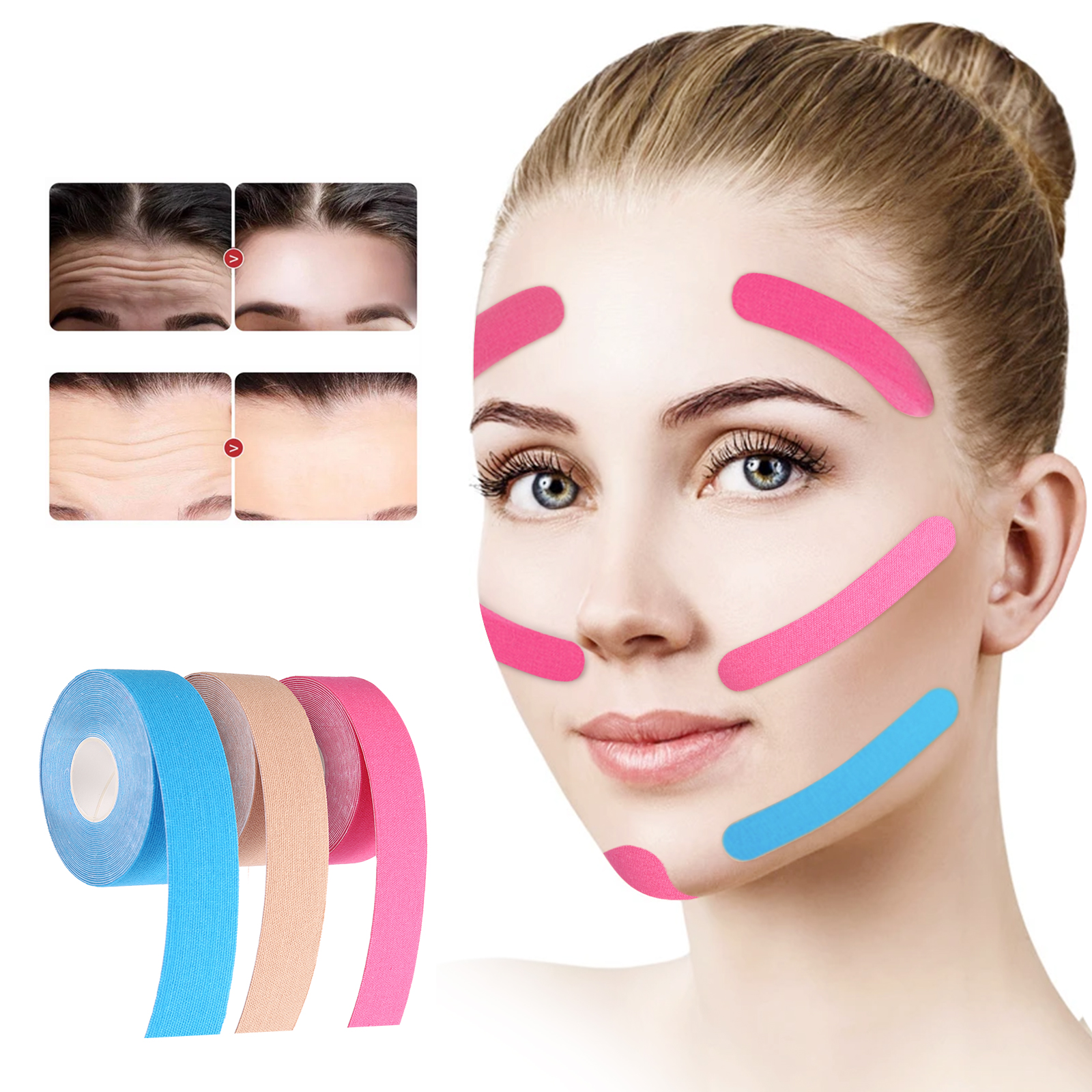 Best of 2.5CM*5M Kinesiology Tape For Face V Line Wrinkle Remover Sticker Facial Skin Care Tool Neck Eyes Lifting Tape Bandagem Elastica Reviews & Tips