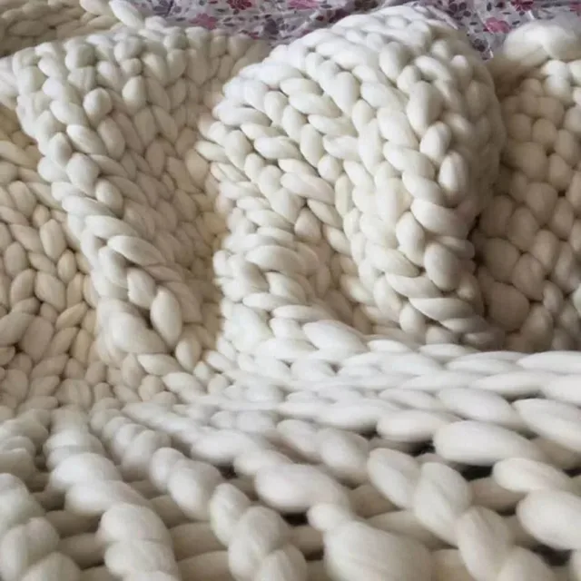 Chunky Wool Yarn DIY Soft Thick Bulky Arm Knitting Wool Roving