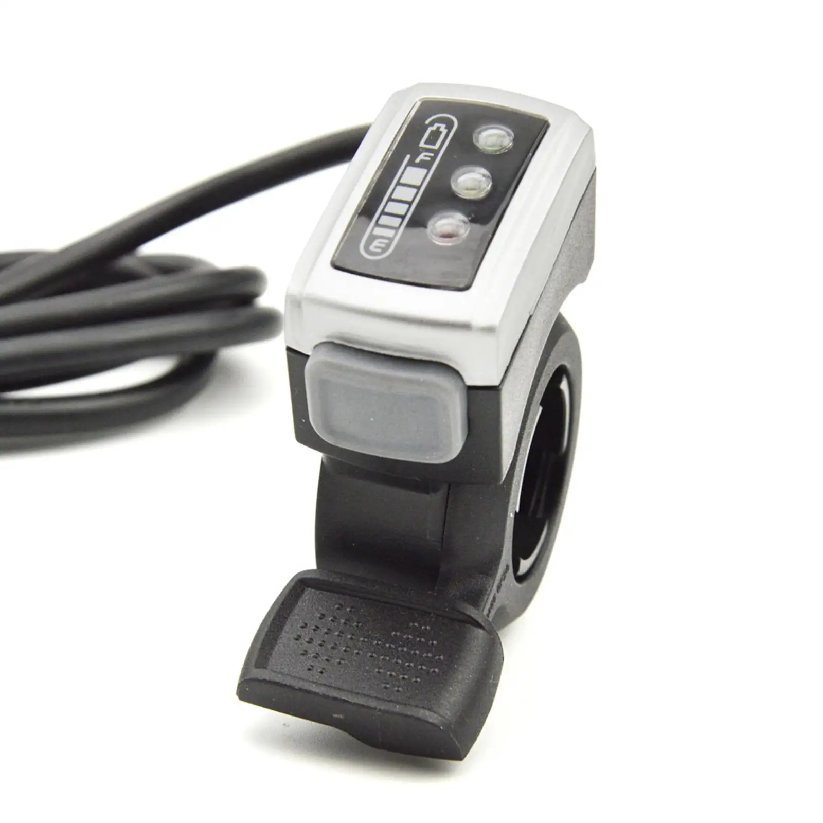 48V Thumb Throttle Speed Control with Power Indicator Part Cycling Kit Accessories with Cable for 22mm Handle Electric Scooters