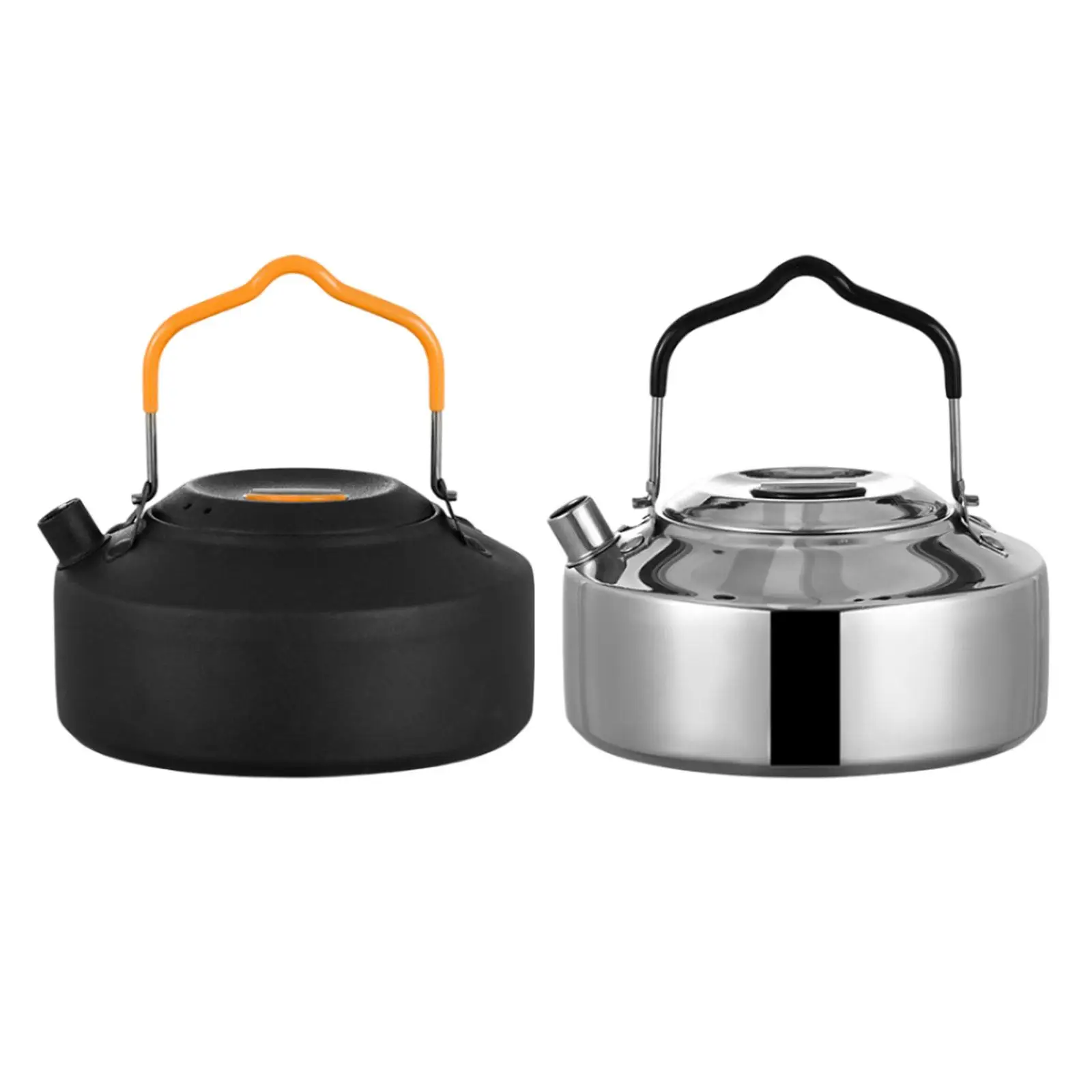 Portable Camping Kettle Stainless Steel Tea Kettle Coffee Pot With Insulated
