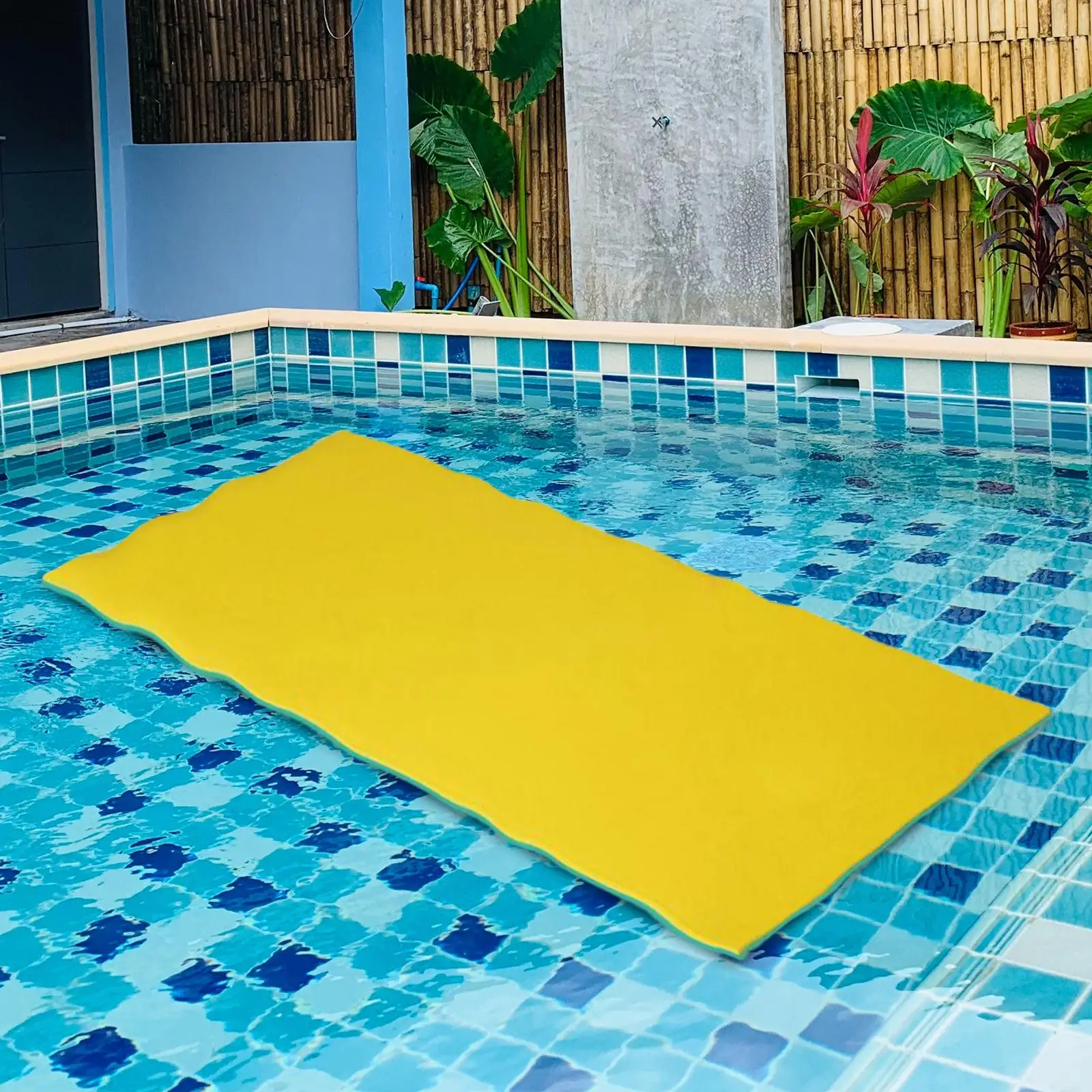 Water Floating Mat Pool Floating Raft High Density Relaxing Durable Blanket Float Mat Bed for Beach River Adults Party