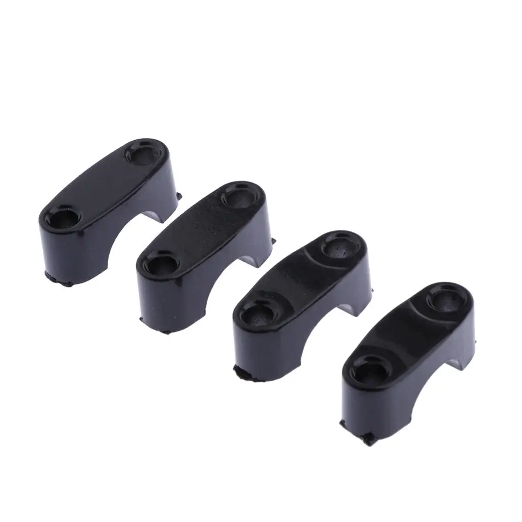 1 2mm Motorcycle Handlebar Risers, Black Round Riser Inserts Motorcycle Bar Mount Clamps for Motorcycles ATV ,Quad Bike