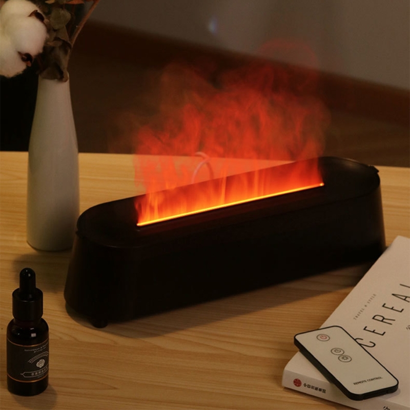 Title 8, Aroma Diffuser Desktop Colorful Simulation Flam...