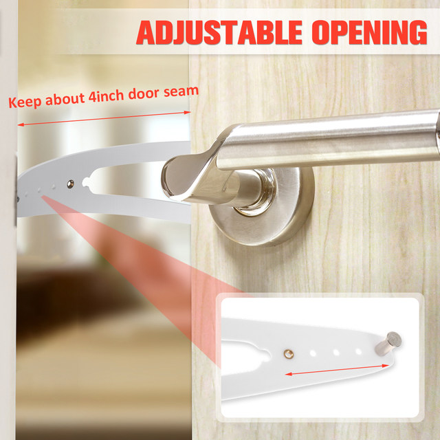 Door Latch for Cats Baby Proof Adjustable Door Strap Keeps Baby Out Child  Lock