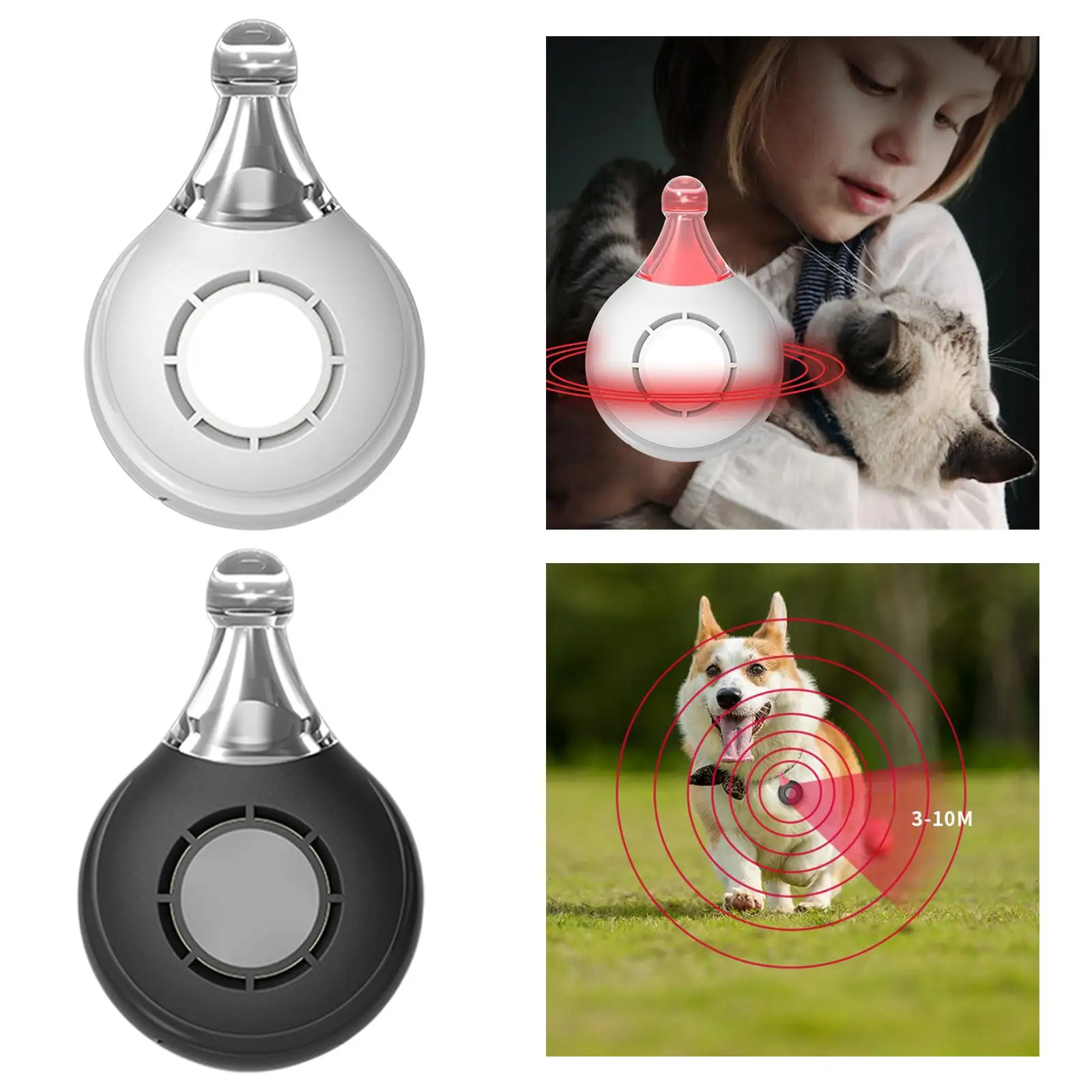 Ultrasonic Pest Repeller Compact Cat Insect Ticks Repellent Safe Pendant