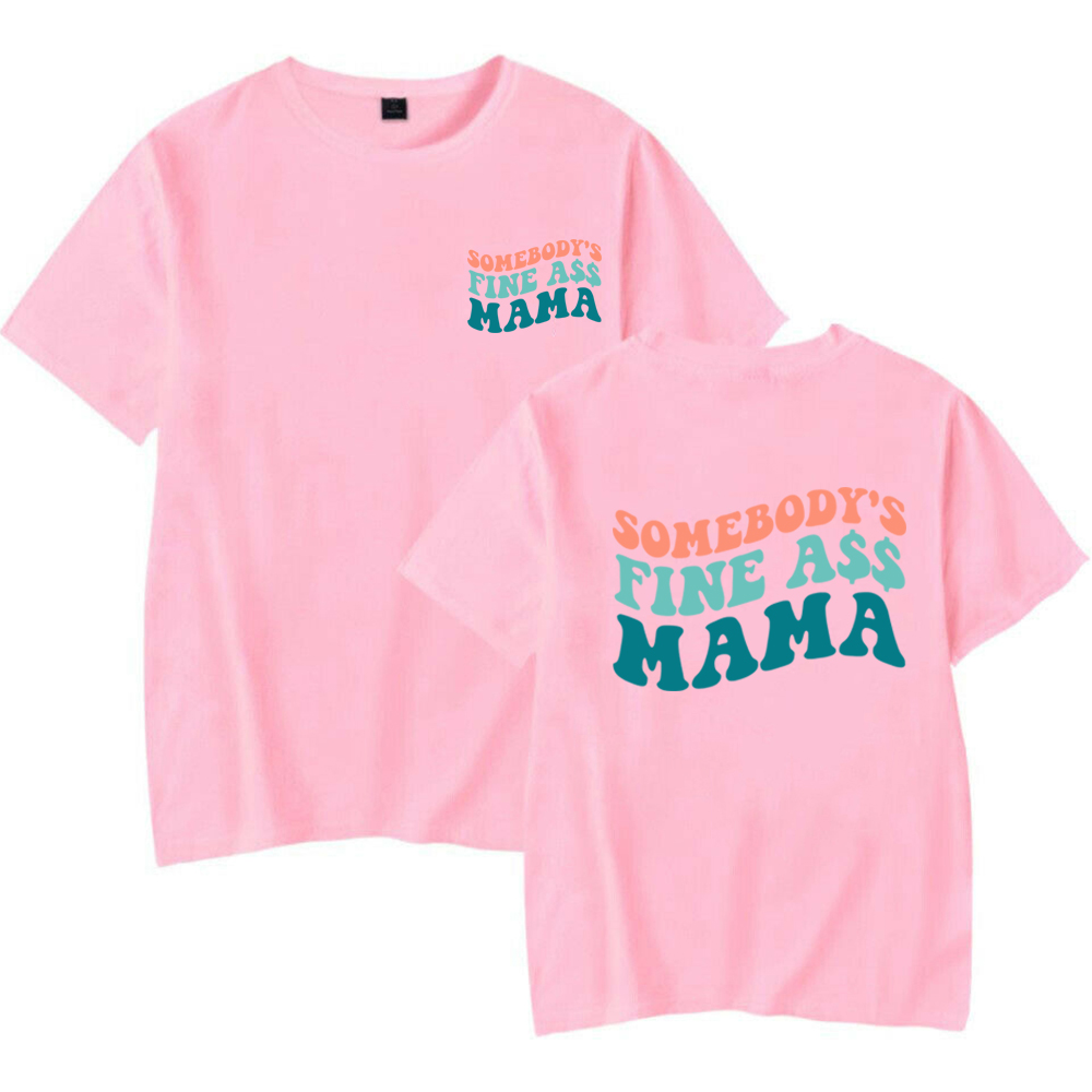 Frente e Traseiro Mama Tshirt Mom Life