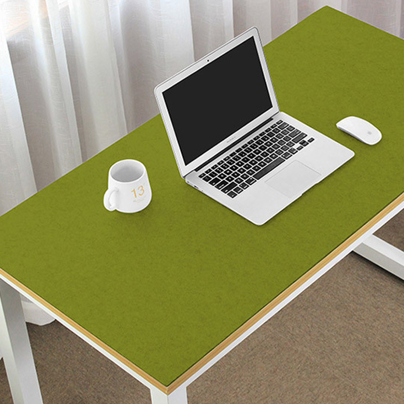 green felt desk pad