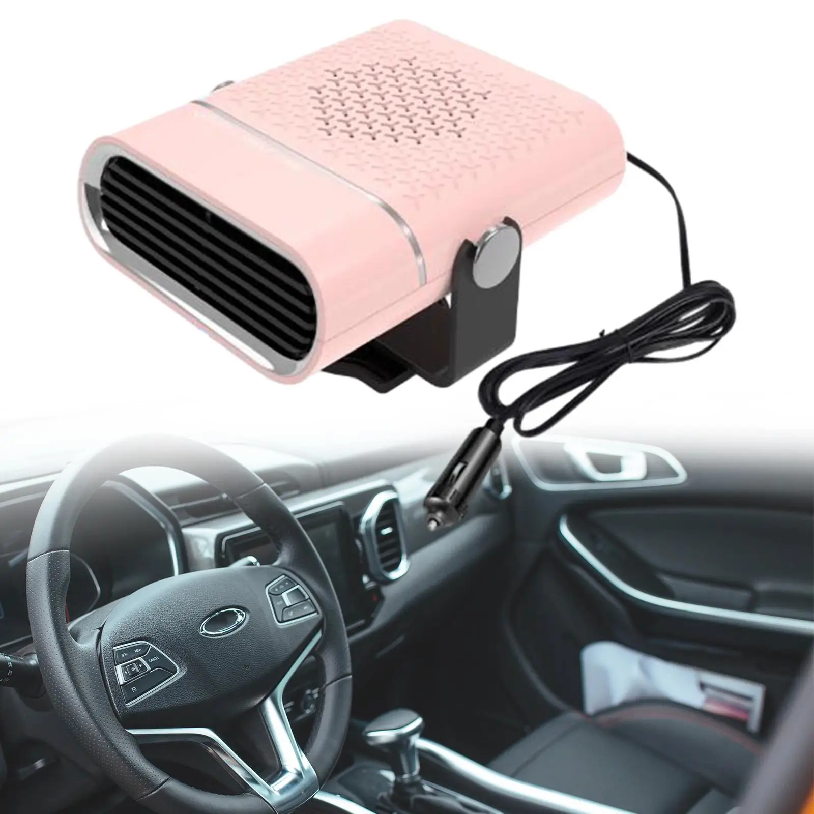 Car Heater 24V 2 in 1 Plug into Lighter 260W Auto Vehicle Heater