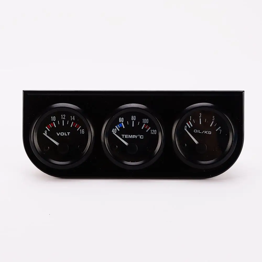 52mm  VoltMeter Water Temp  Oil Pressure  Sensor Multimeters