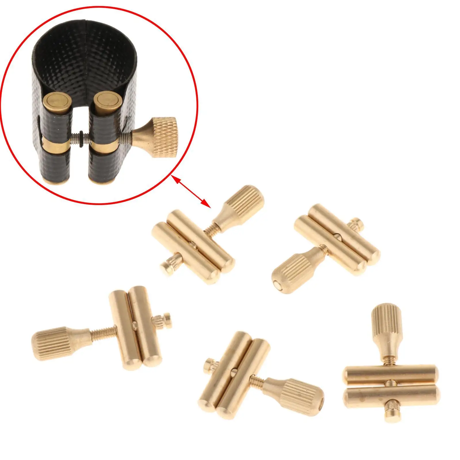 5 Pieces Sax Neck Screw Easy to Use Replacement Instrument Repair Tool for Soprano Alto Tenor Saxophone Instrument Accessory