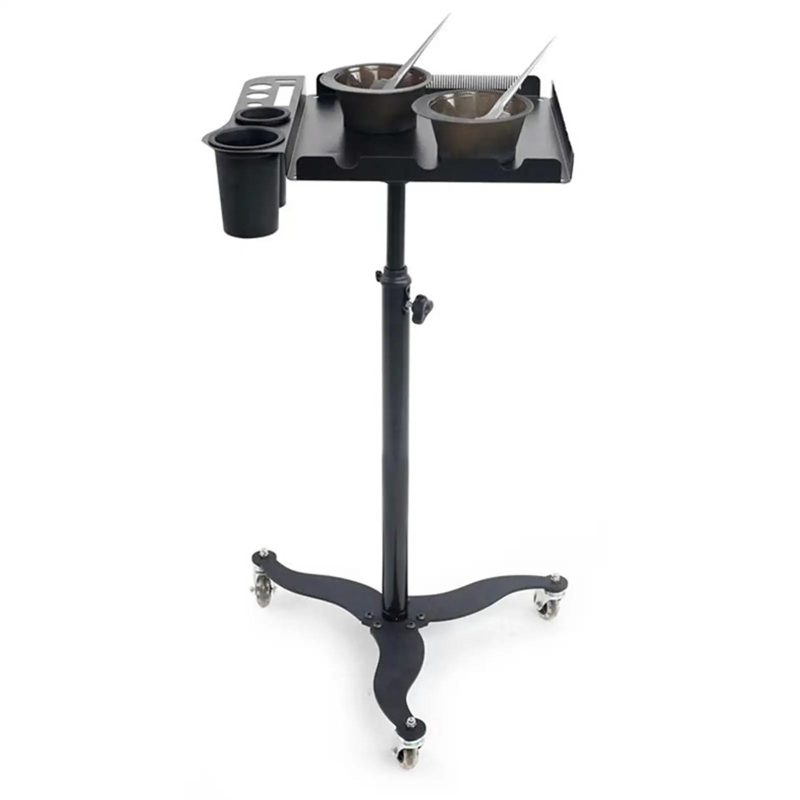 Rolling Salon Tray Cart Professional Mobile Salon Storage Tray Trolley for SPA Barber