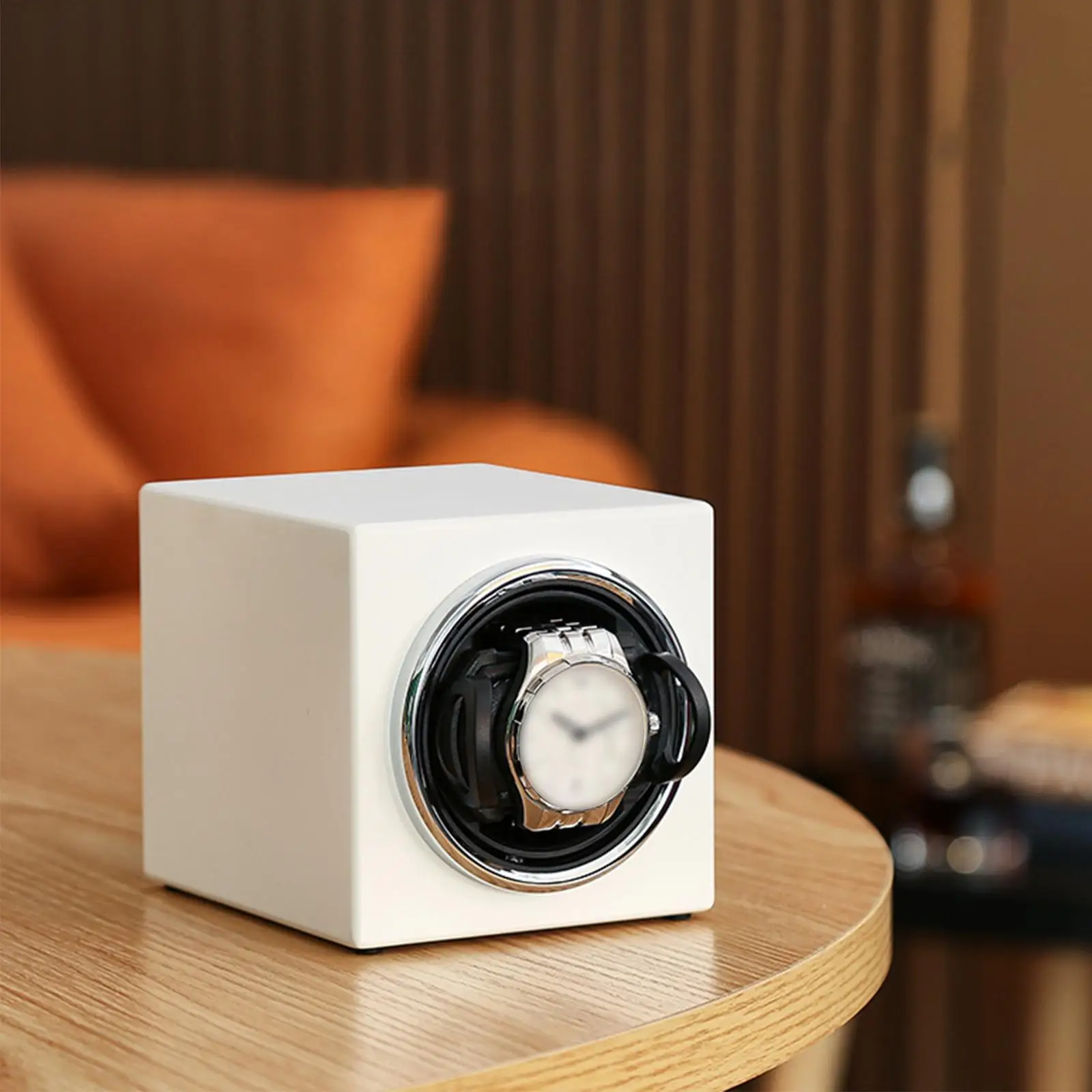 Single Watch Winder Winding Box for Automatic Watches Desktop Wristwatch Watches Display