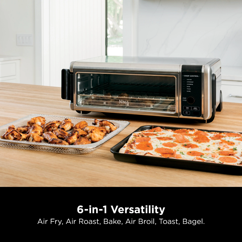 Title 2, 6-in-1 Digital Air Fry, Large Toaster Oven, Fli...