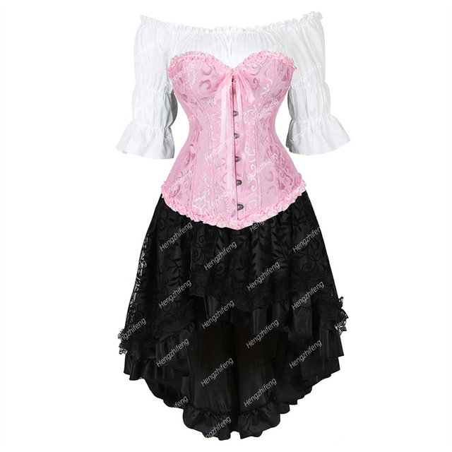 Hengzhifeng Corsets for Women Gothic Satin Classic Bustiers Top Plus Size :  : Clothing, Shoes & Accessories