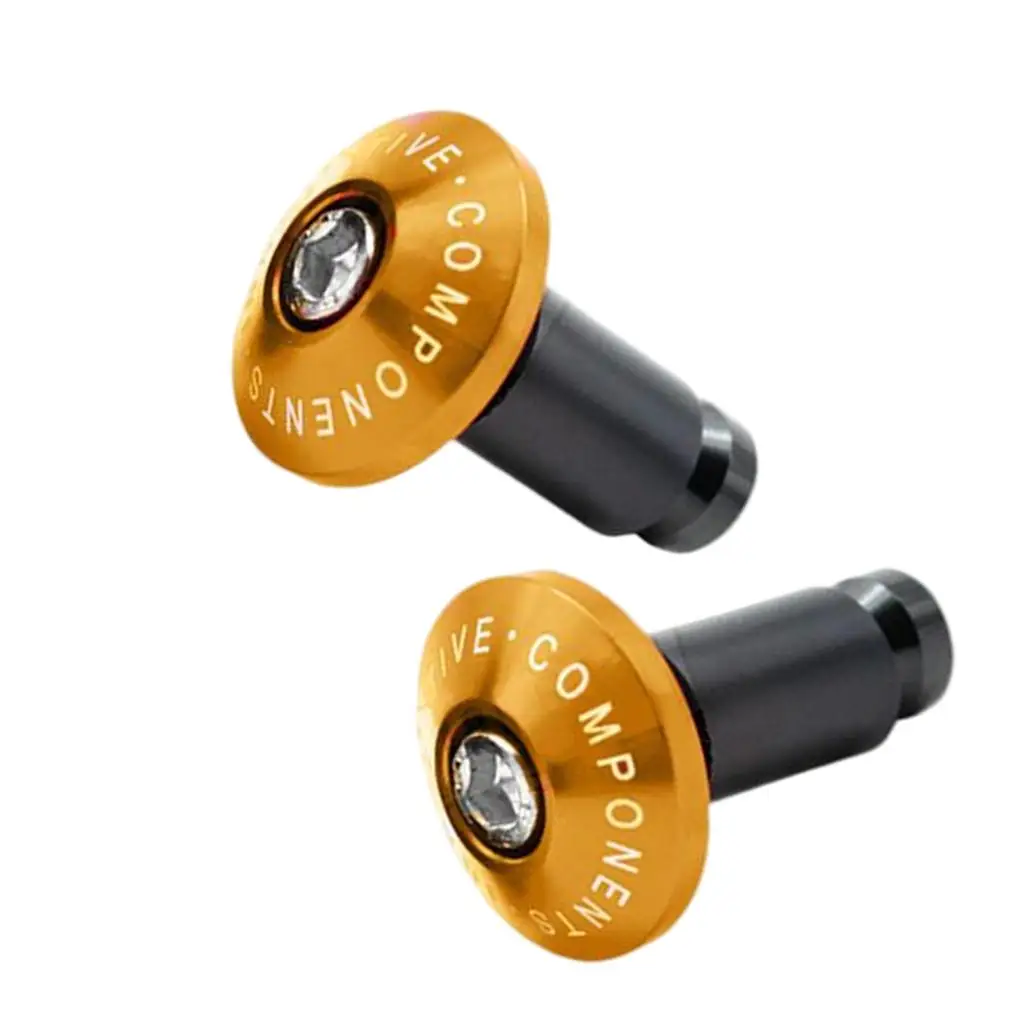 2 Pieces Handlebar End Plugs Handle Bar Grip End Plugs for 530
