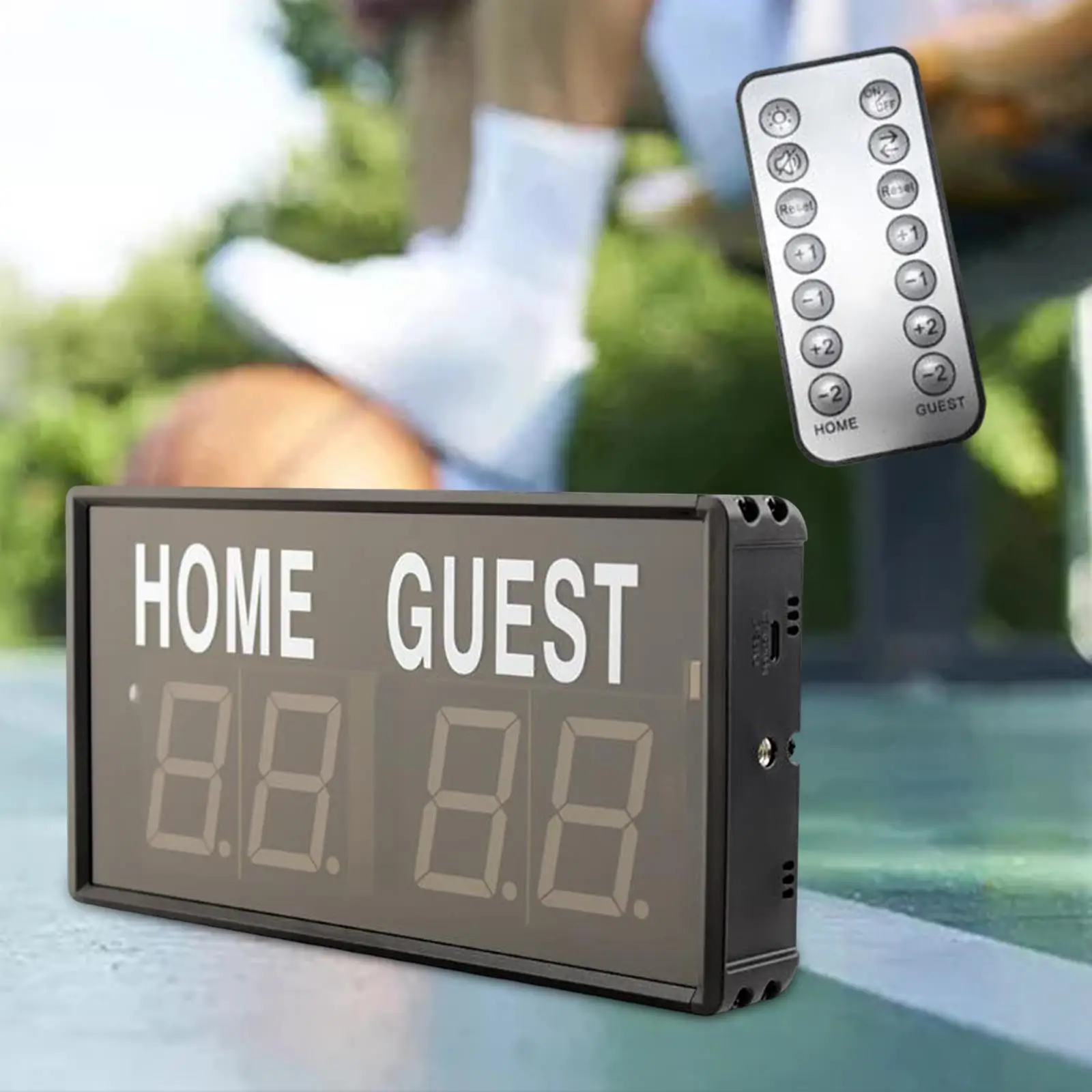 Electronic Scoreboard Soccer Referee Mini Digital Scoreboard Score Board Score for Outdoor Cornhole Sports Home Football