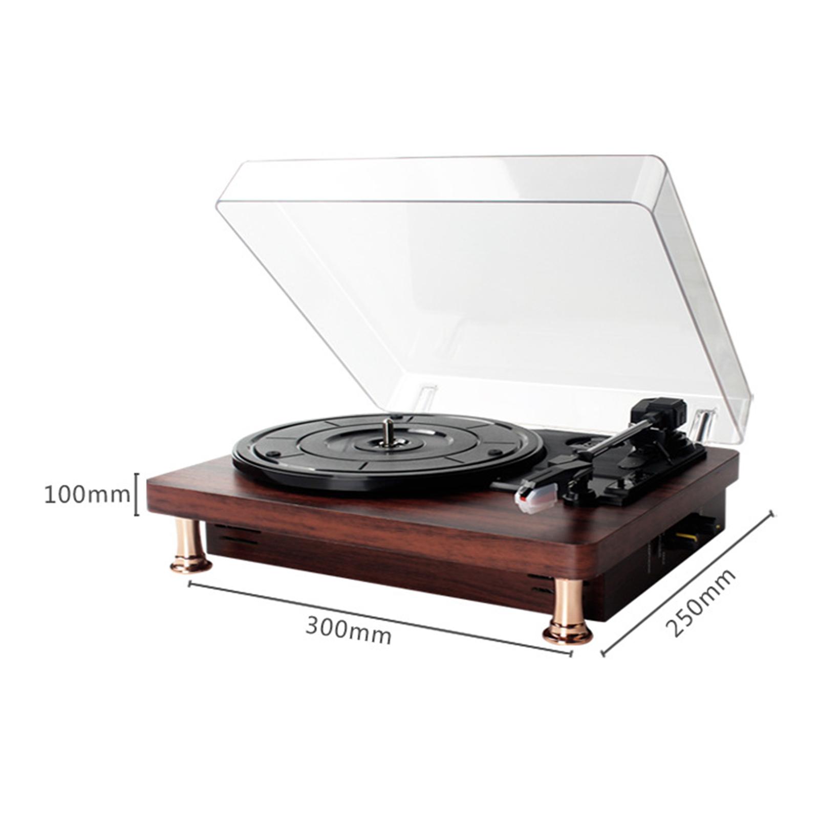 Vinyl Record Player Turntable Music Player Portable Turntable Player 33/45/78 RPM Built in Speakers for Club Home Bar Decoration