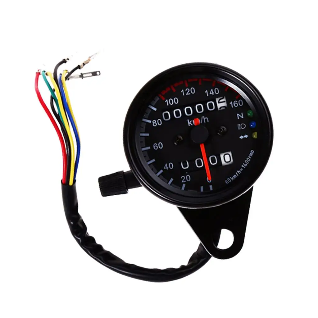   LED Backlight Signal Motorcycle Odometer KMH Speedometer 