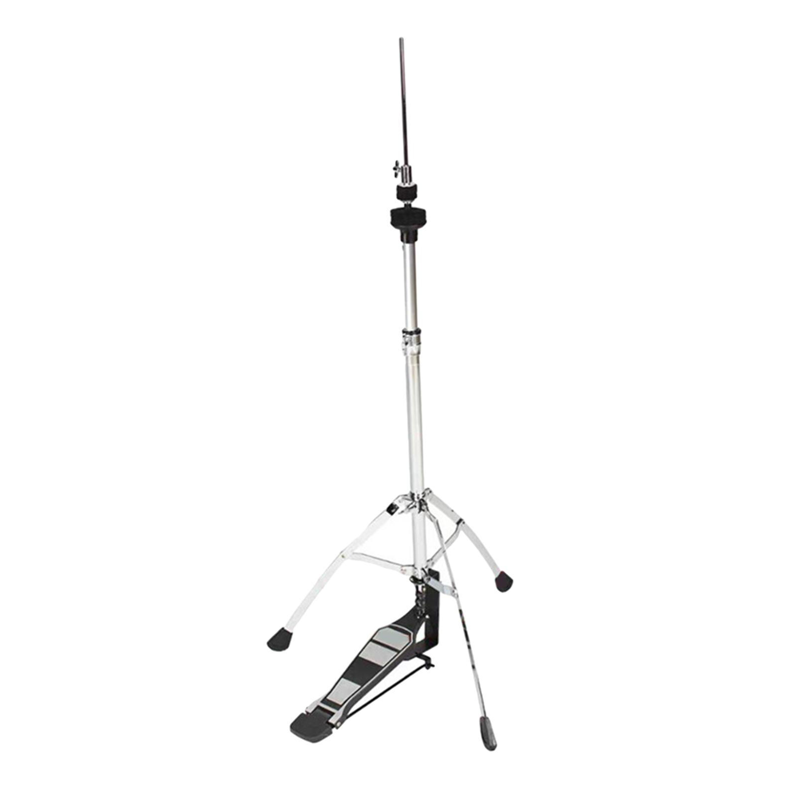 Metal High Hat Stand,Swivel Legs,Double Braced Cymbal Arm,Folding Bracket Cymbal Stand,Drum Stand Height Adjustable Accessories