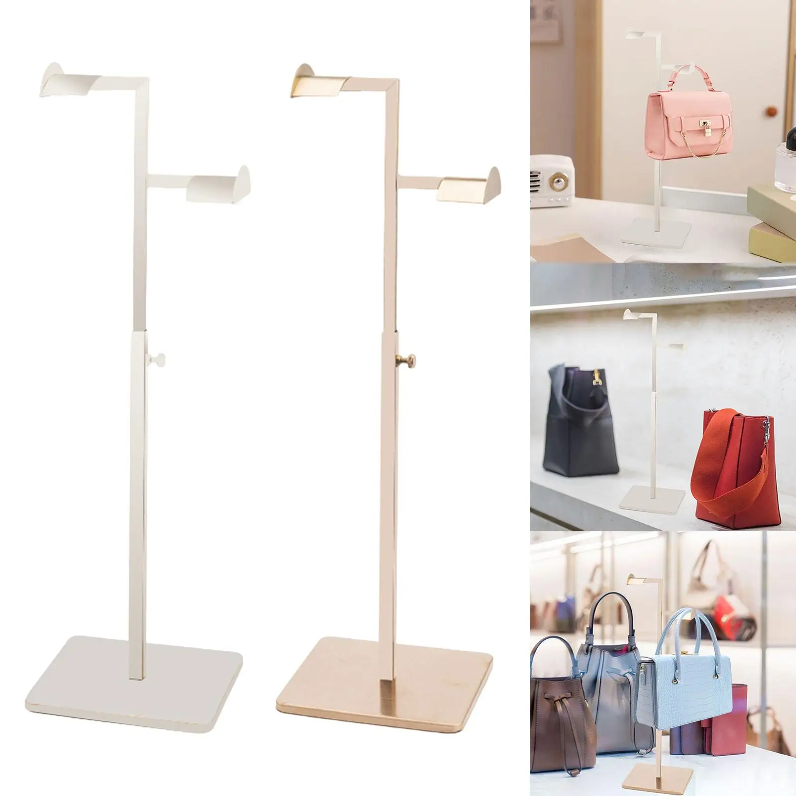 Handbag Display Stand Handbag Rack Display Holder Purse Display Holder for Shopping Mall Shop Retail Store Countertop Boutique